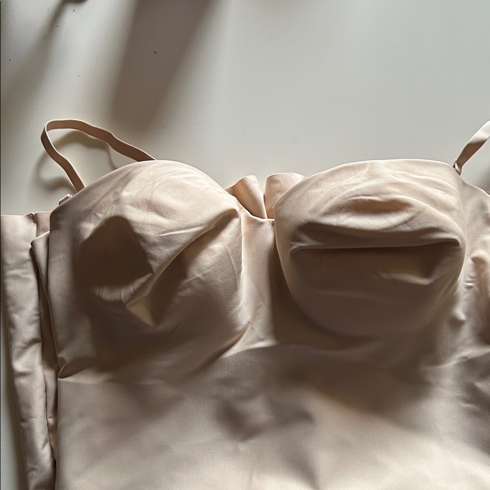 Nude Strapless Longline Shapewear Bustier
